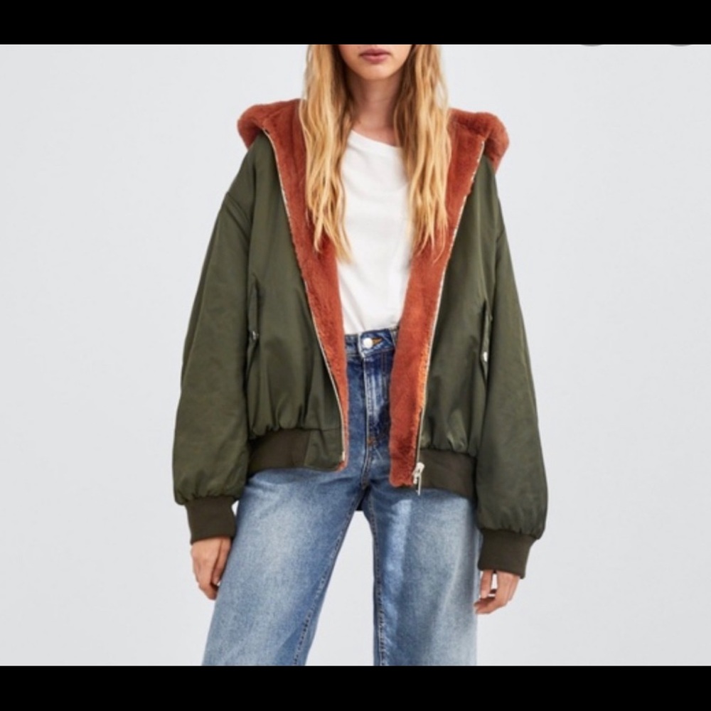 Zara Reversible Bomber Jacket